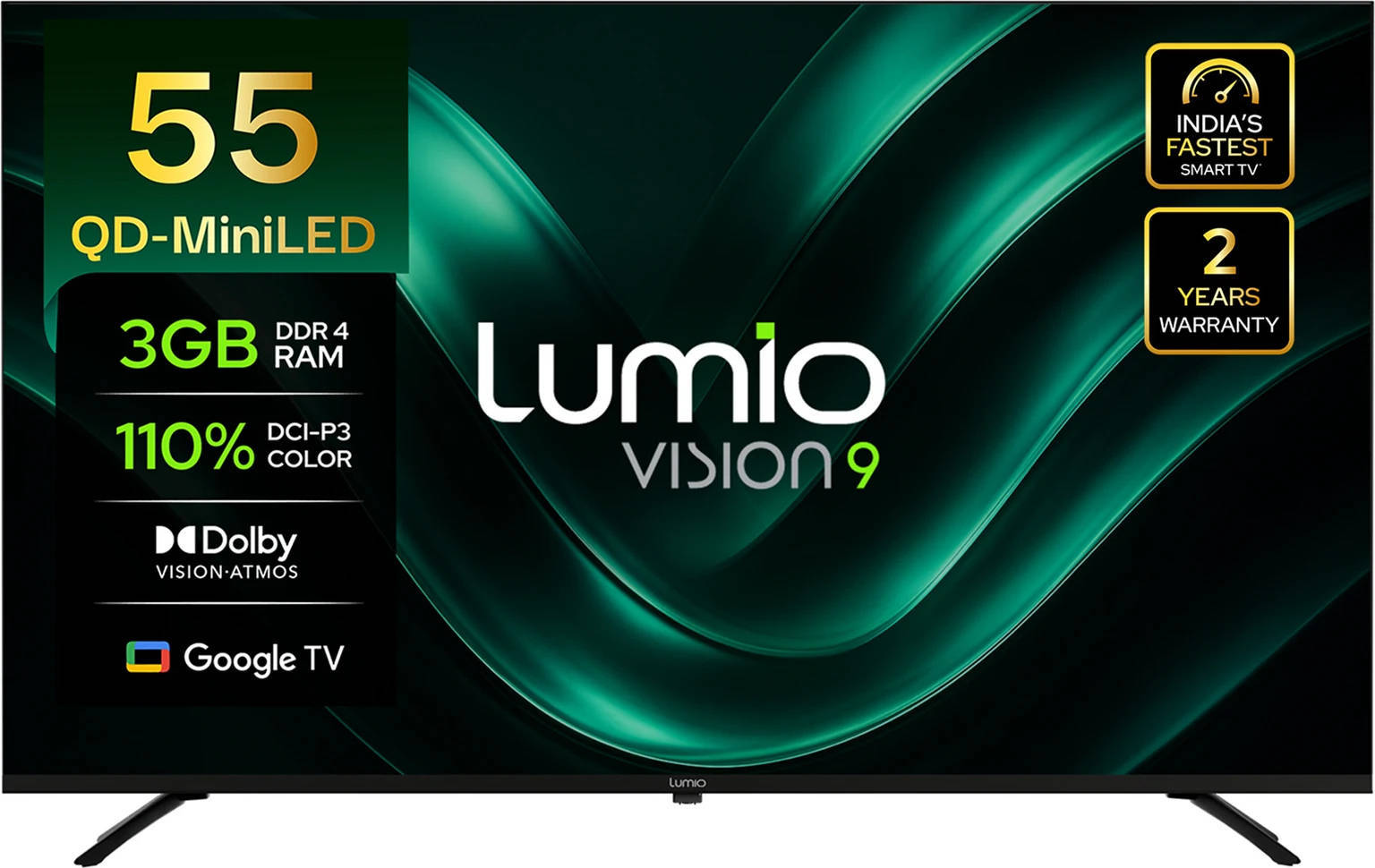 Lumio EPIC1-ADSG (2026) 55 inch (139 cm) Mini LED 4K TV