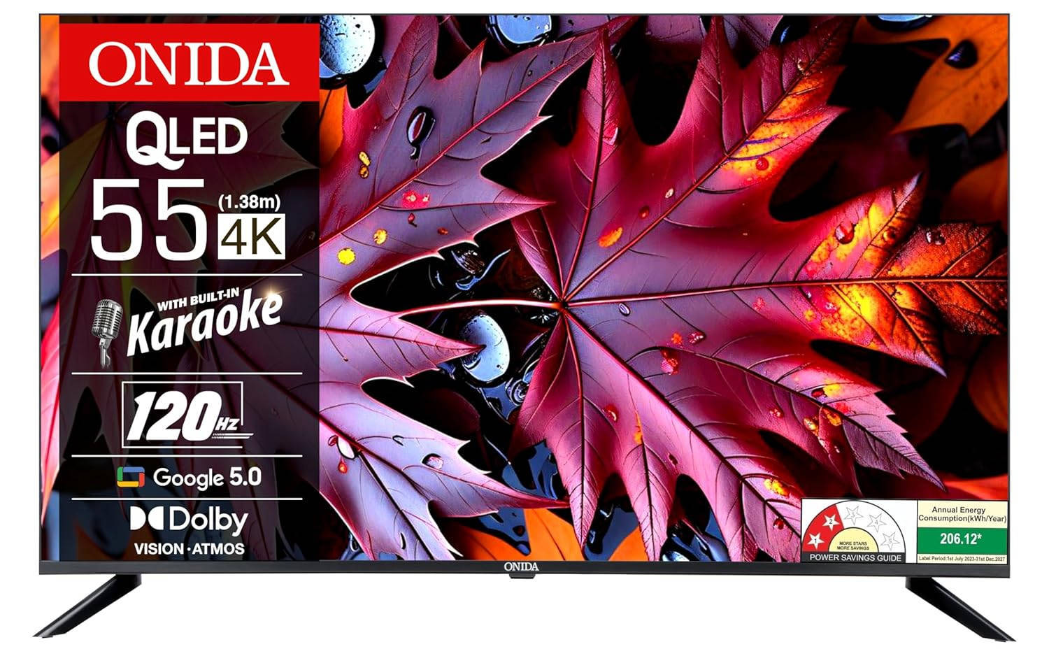 Onida NEXG KARAOKE Q55UGI120 55 inch (139 cm) QLED 4K TV