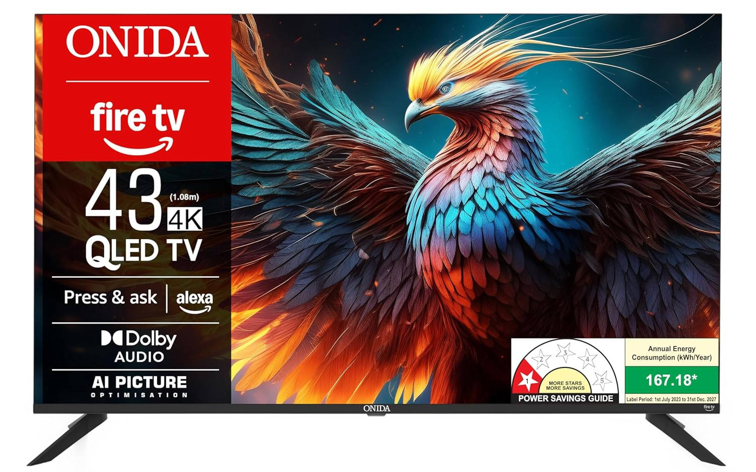 Onida Q43UFD 43 inch (109 cm) QLED 4K TV