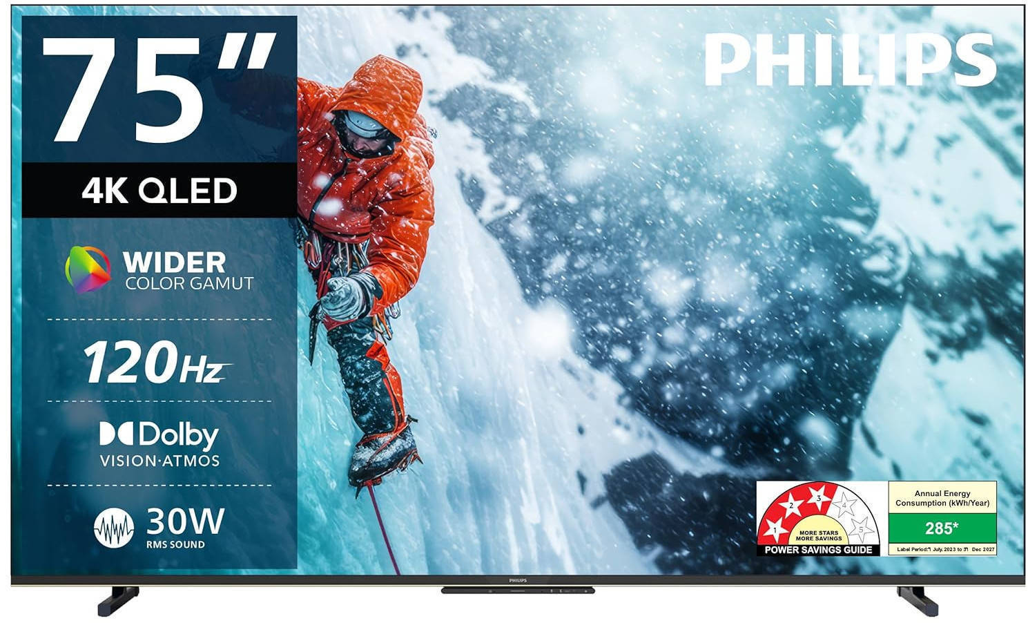 Philips 75PQT8100/94 75 inch (190 cm) QLED 4K TV