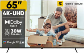 realme TechLife 65UHDGDRDDVB 65 inch (165 cm) LED 4K TV