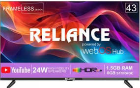 Reliance RGT43WB3972UHD 43 inch (109 cm) QLED 4K TV