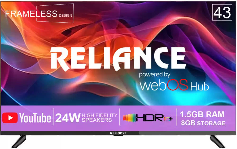 Reliance RGT43WB3972UHD 43 inch (109 cm) QLED 4K TV