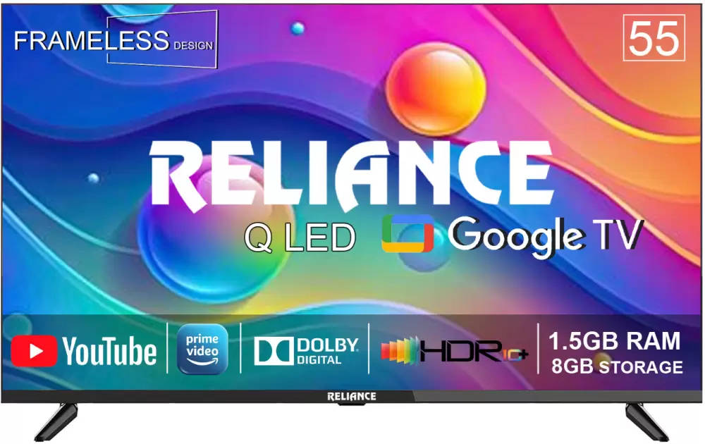Reliance RGT55GT8724UHD 55 inch (139 cm) QLED 4K TV