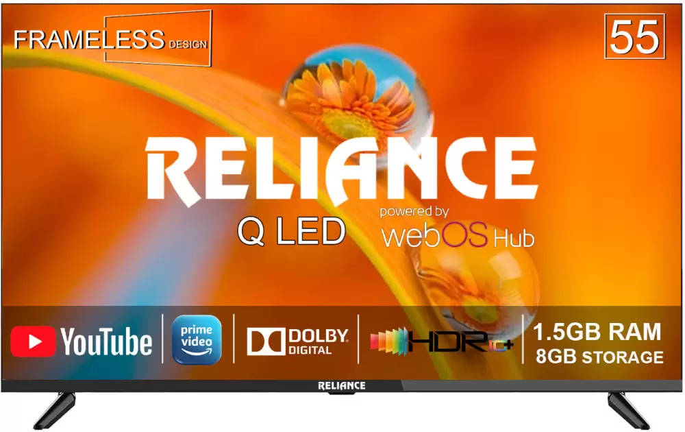 Reliance RGT55WB3972UHD 55 inch (139 cm) QLED 4K TV