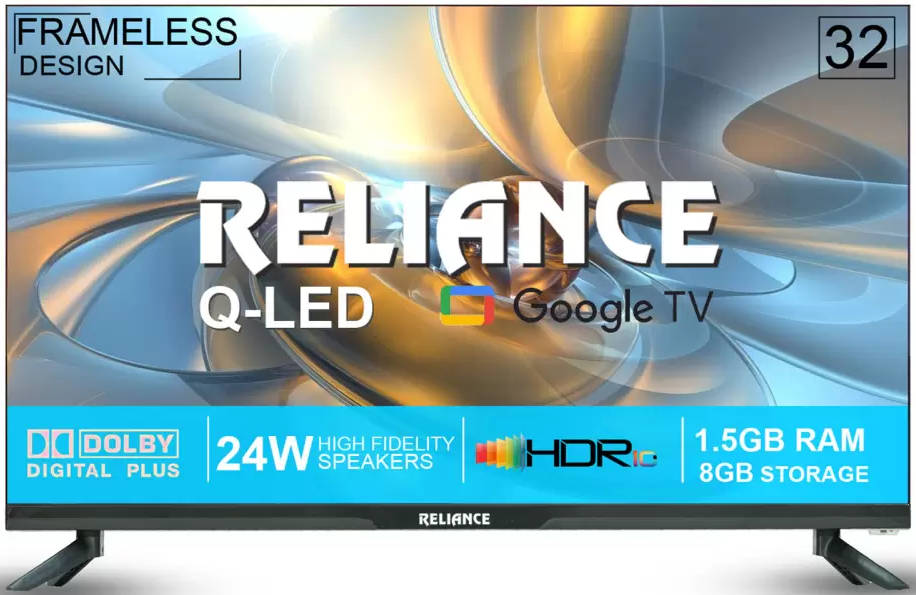 Reliance RW32GQ8676HD 32 inch (81 cm) QLED HD-Ready TV