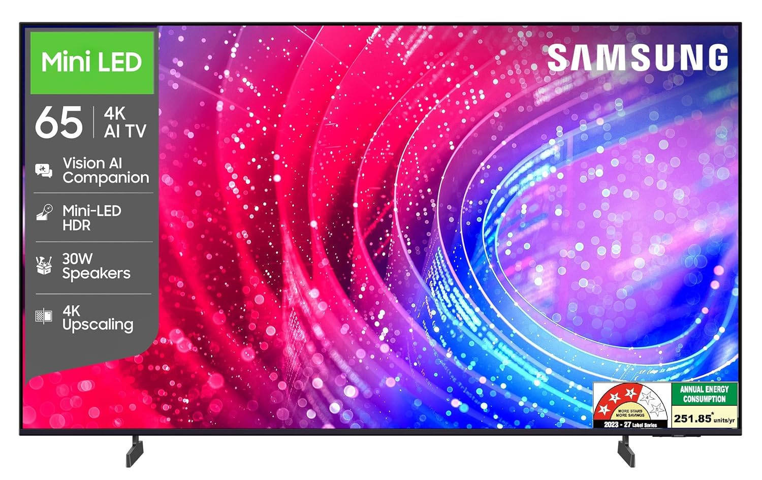 Samsung UA65M2EHAU 65 inch (165 cm) Mini LED 4K TV