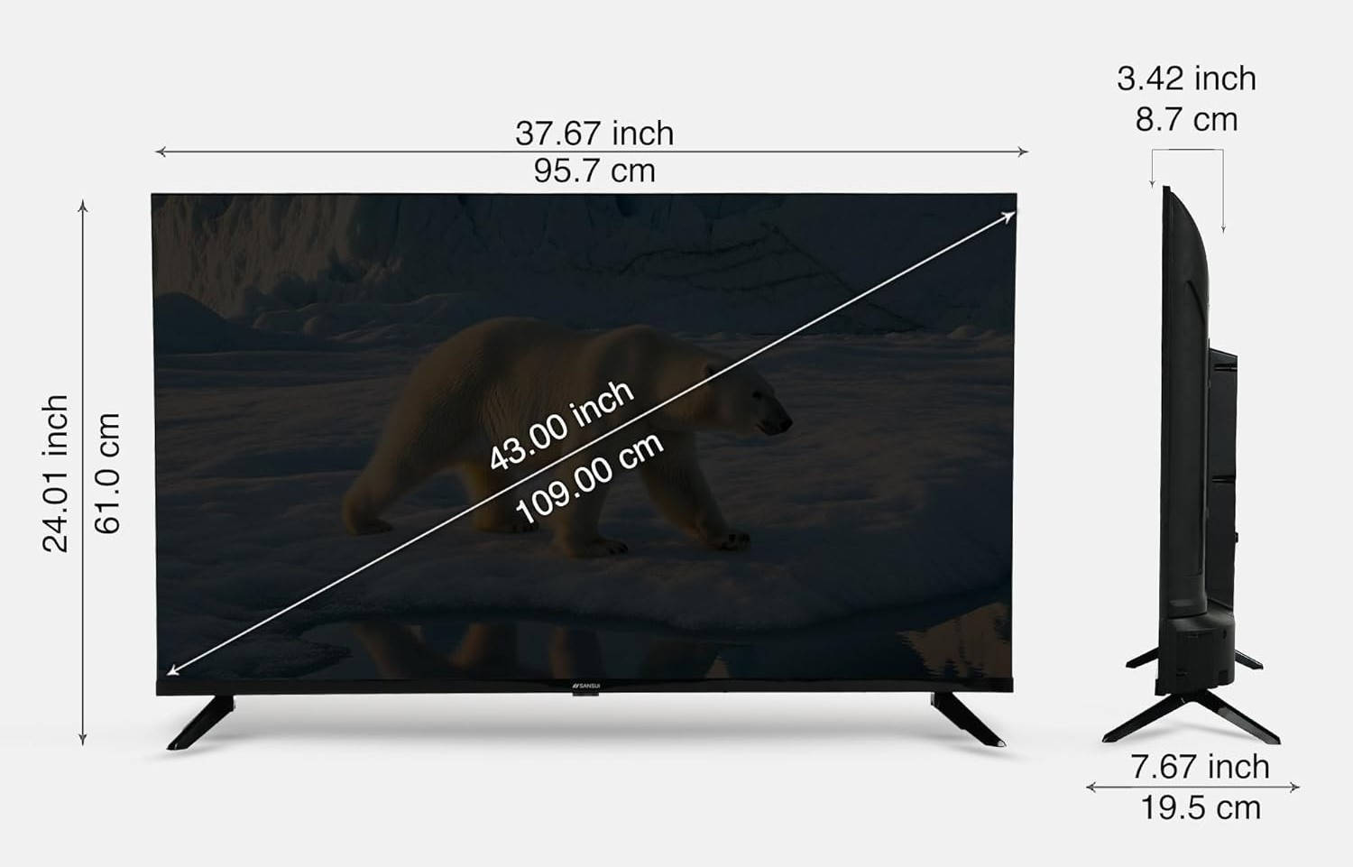 Sansui JSW43FHG5 43 inch (109 cm) LED Full HD TV