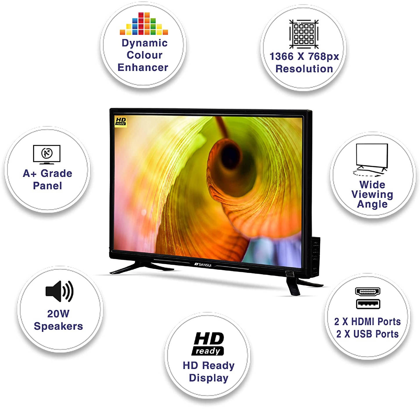 Sansui JSY24NSHD 24 inch (60 cm) LED HD-Ready TV