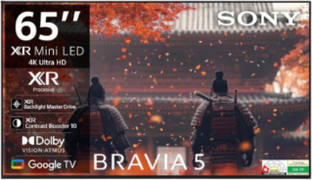Sony BRAVIA 5 K-65XR50 65 inch (165 cm) Mini LED 4K TV
