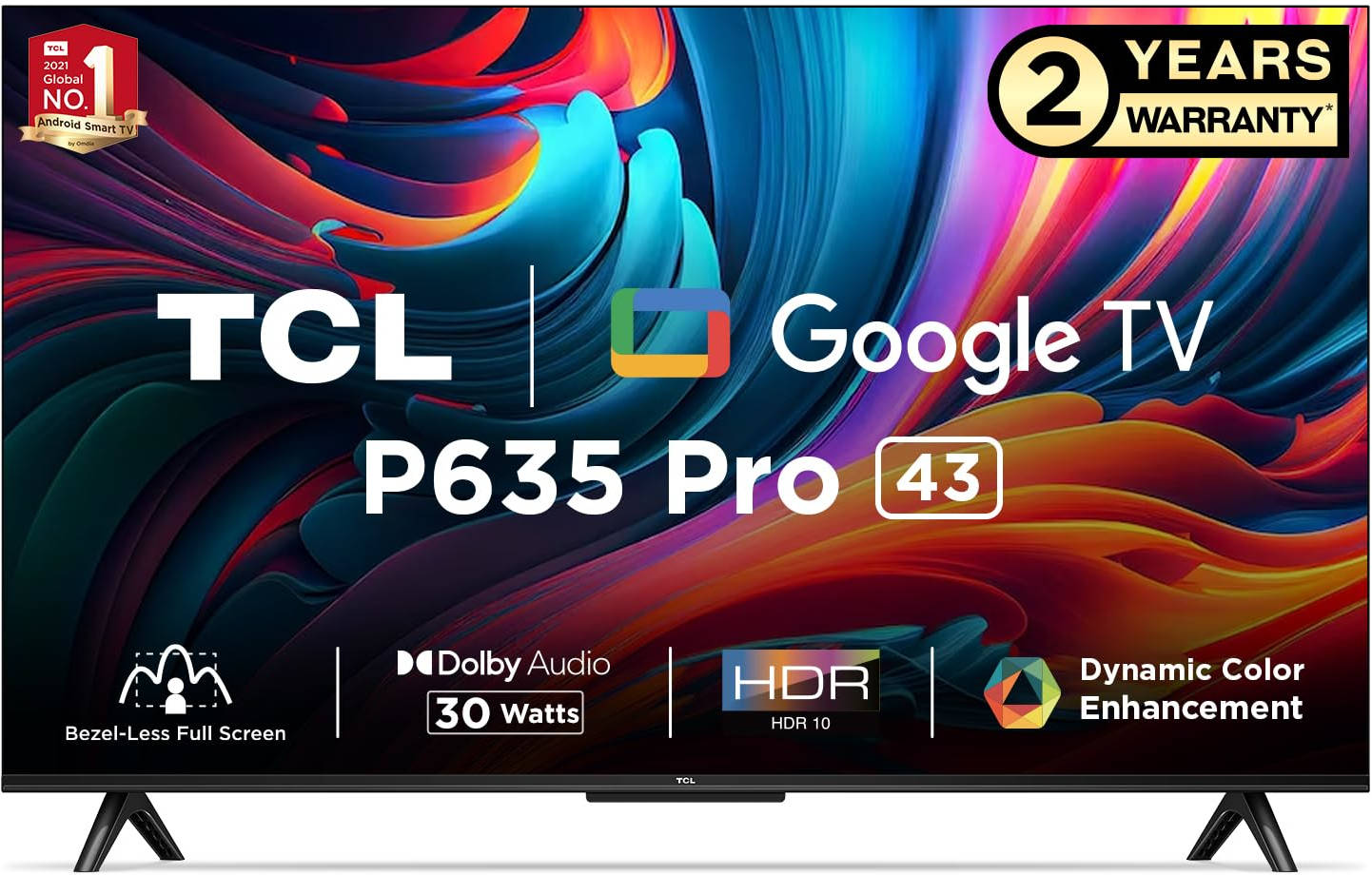 TCL 43P635 Pro 43 inch (109 cm) LED 4K TV