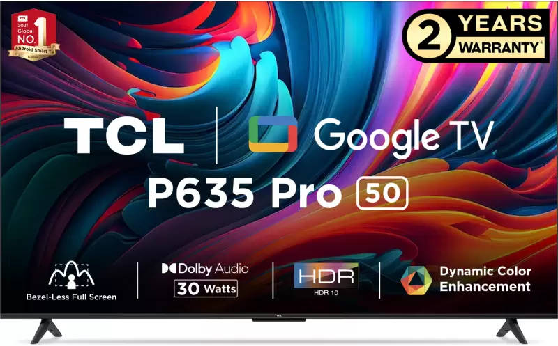 TCL 50P635 Pro 50 inch (127 cm) LED 4K TV