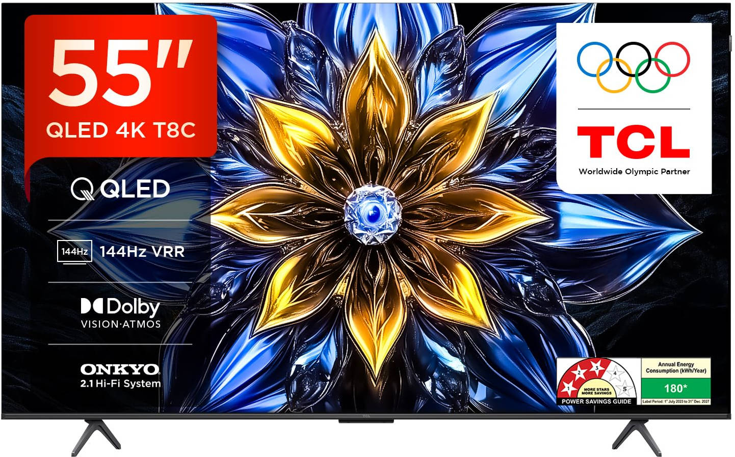 TCL 55T8C 55 inch (139 cm) QLED 4K TV