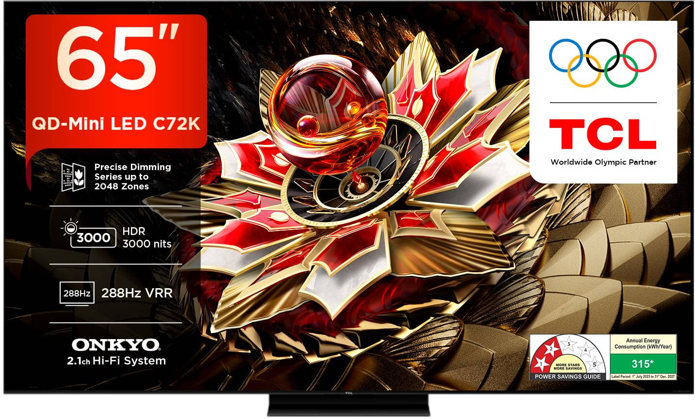 TCL 65C72K 65 inch (165 cm) QD-Mini LED 4K TV