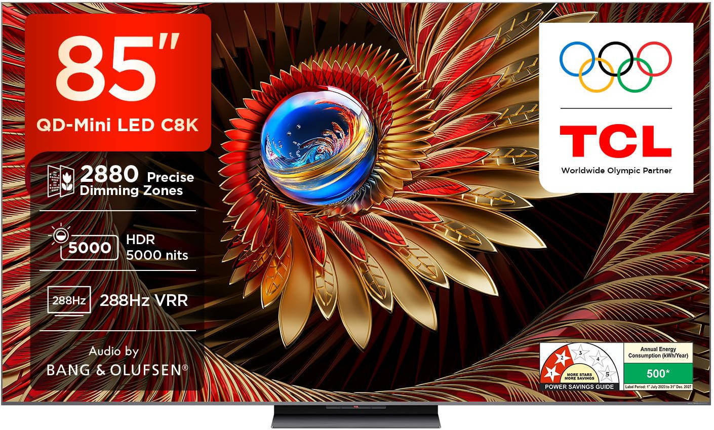 TCL 85C8K 85 inch (215 cm) QD-Mini LED 4K TV