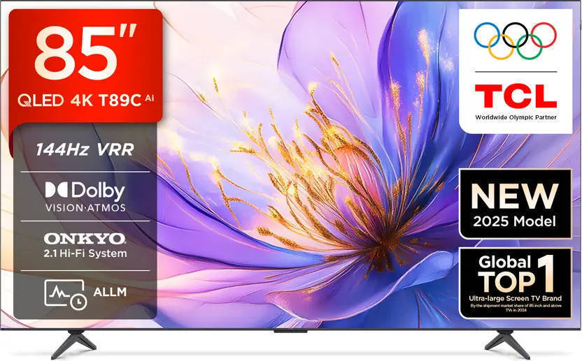 TCL 85T89C 85 inch (215 cm) QLED 4K TV