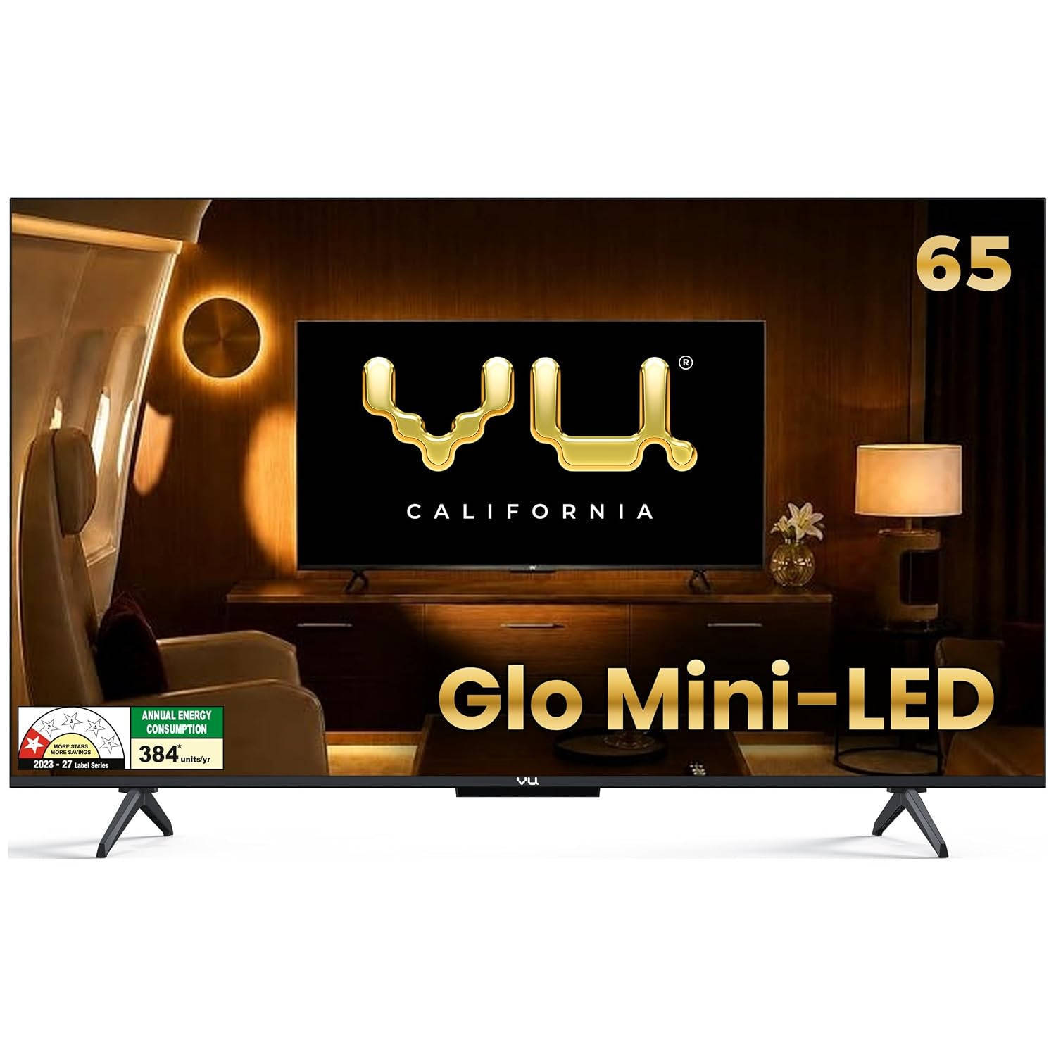 VU VUGLO65MINILEDTV 65 inch (165 cm) QLED Mini LED 4K TV