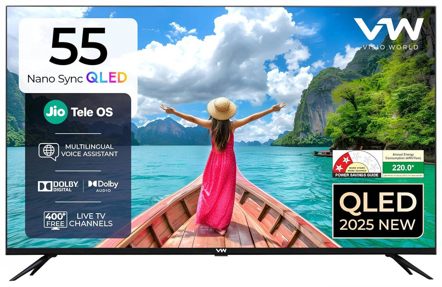 VW Nano Sync Series VW55JQ1 55 inch (139 cm) QLED 4K TV