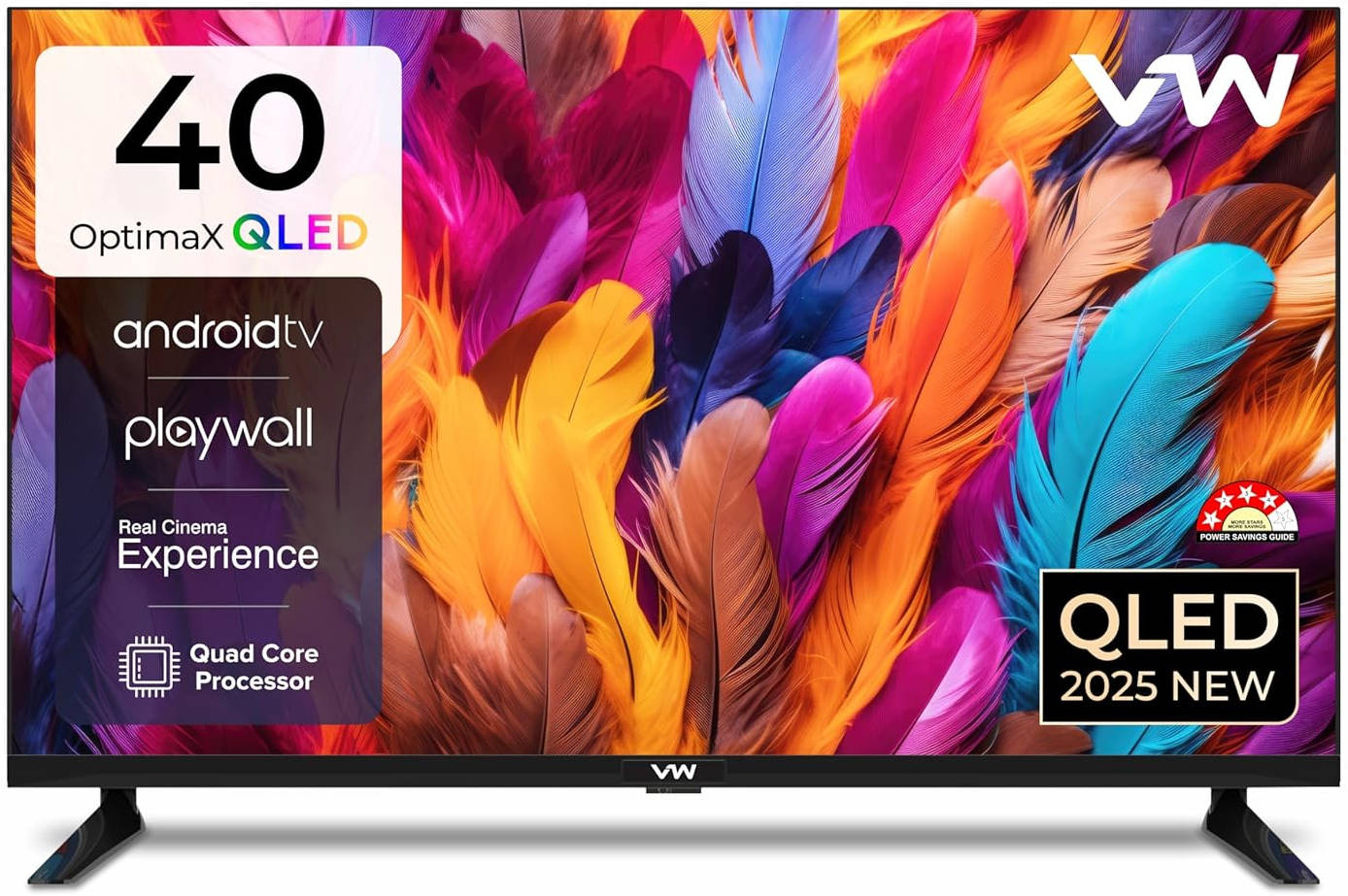 VW OptimaX Series VW40AQ1 40 inch (101 cm) QLED Full HD TV