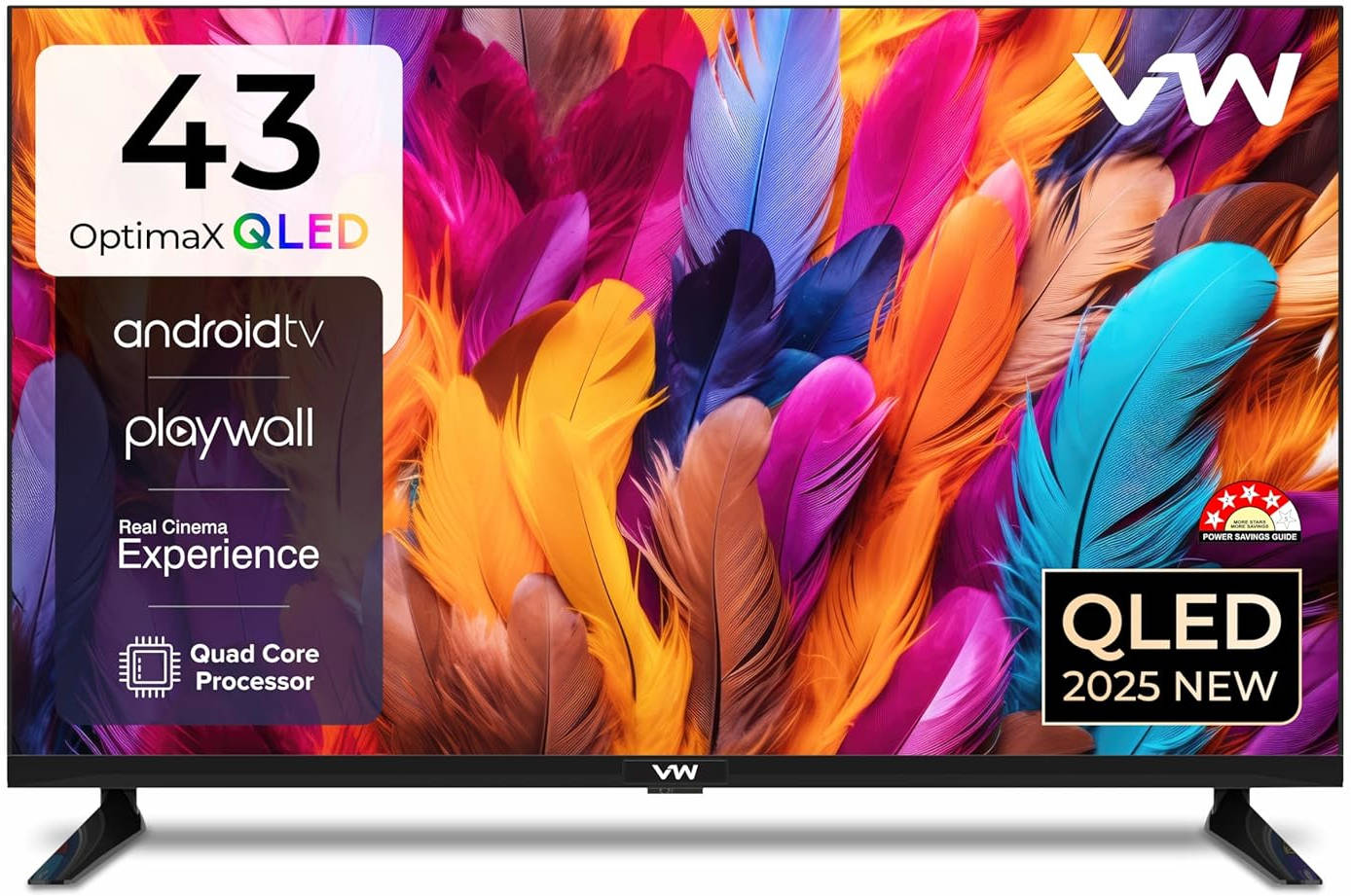 VW OptimaX Series VW43AQ1 43 inch (109 cm) QLED Full HD TV