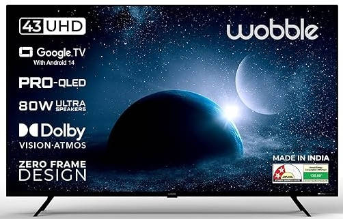 Wobble X 4K 43 inch (109 cm) QLED 4K TV