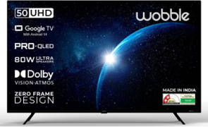 Wobble WB50QDXGU2875T24 50 inch (127 cm) QLED 4K TV