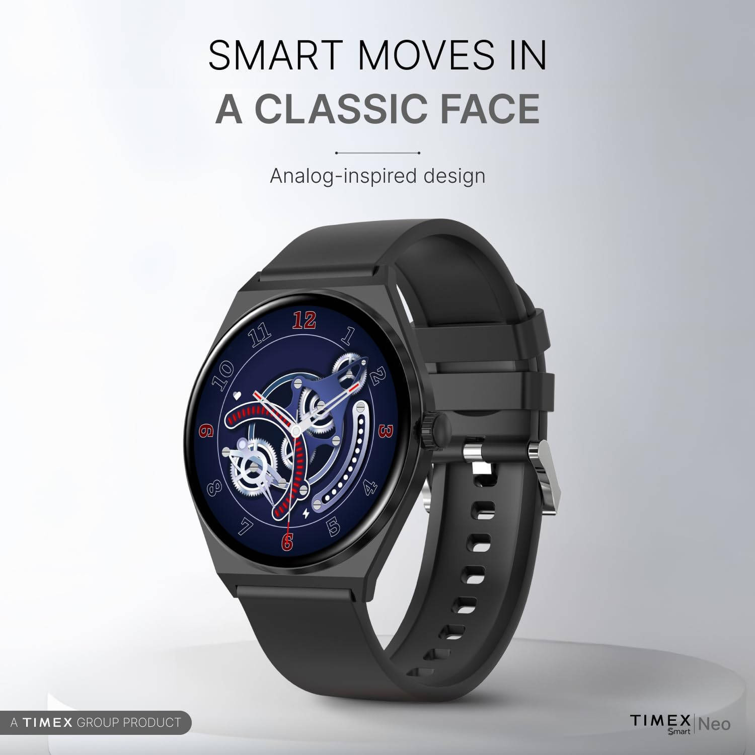 Timex Smart Neo 1.43(3.6cm) AMOLED Display with BT Calling