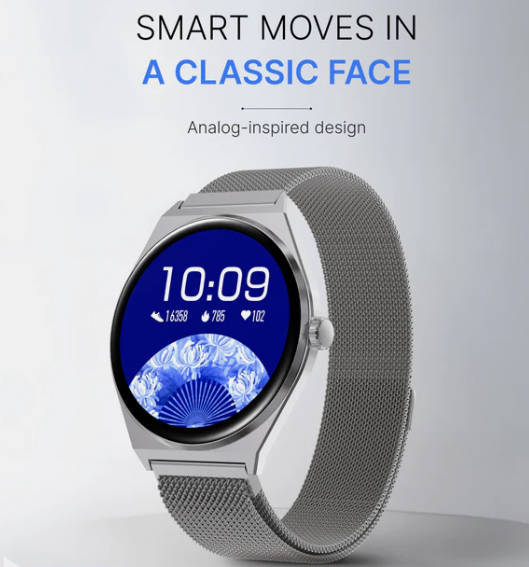 Timex Smart Neo 1.43(3.6cm) AMOLED Display with BT Calling